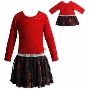 NEW - Dollie and me Christmas or Party dress age 10+ doll dress